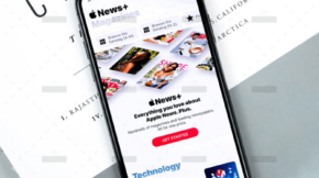 Smartphone mit News-App für Ferienhaus-Verwaltung, Magazin-Abo.