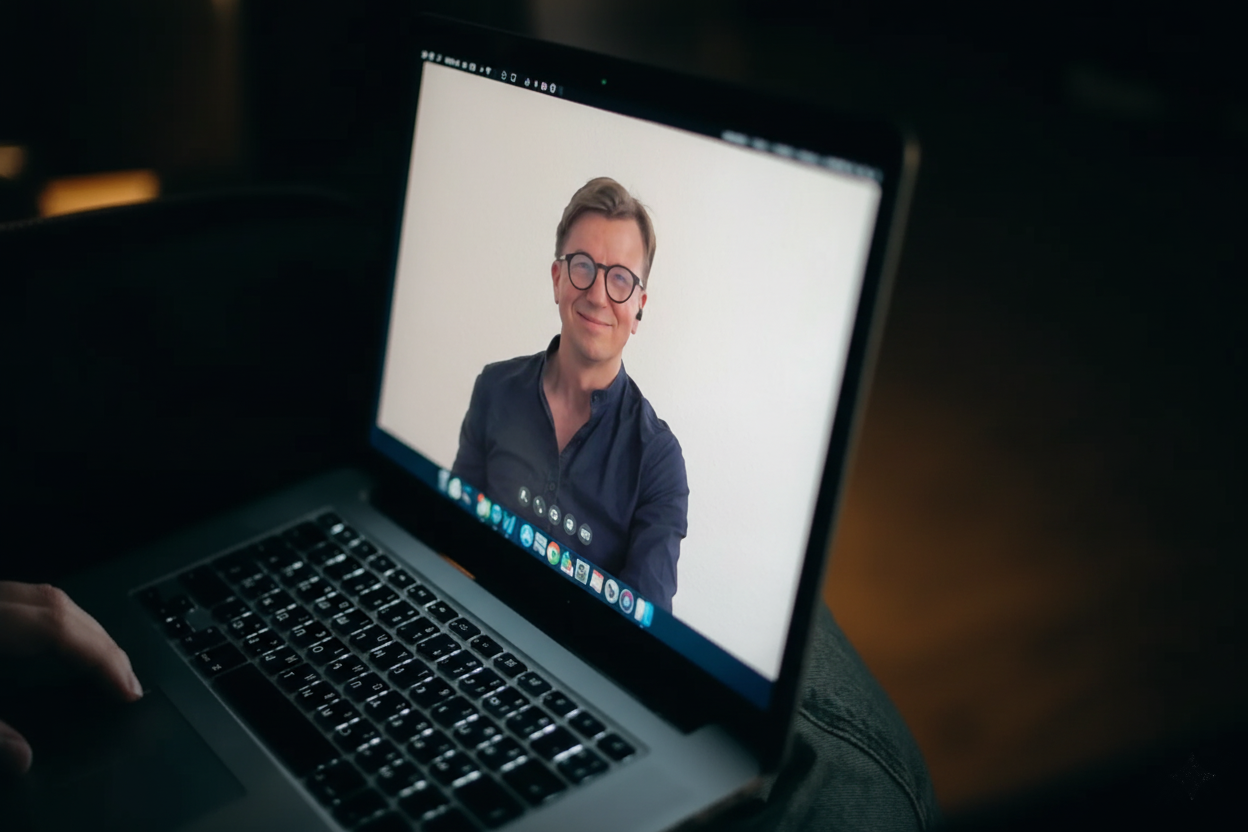 Videoanruf zur Ferienhaus-Verwaltung in Bayern. Favorent-Experte berät online.