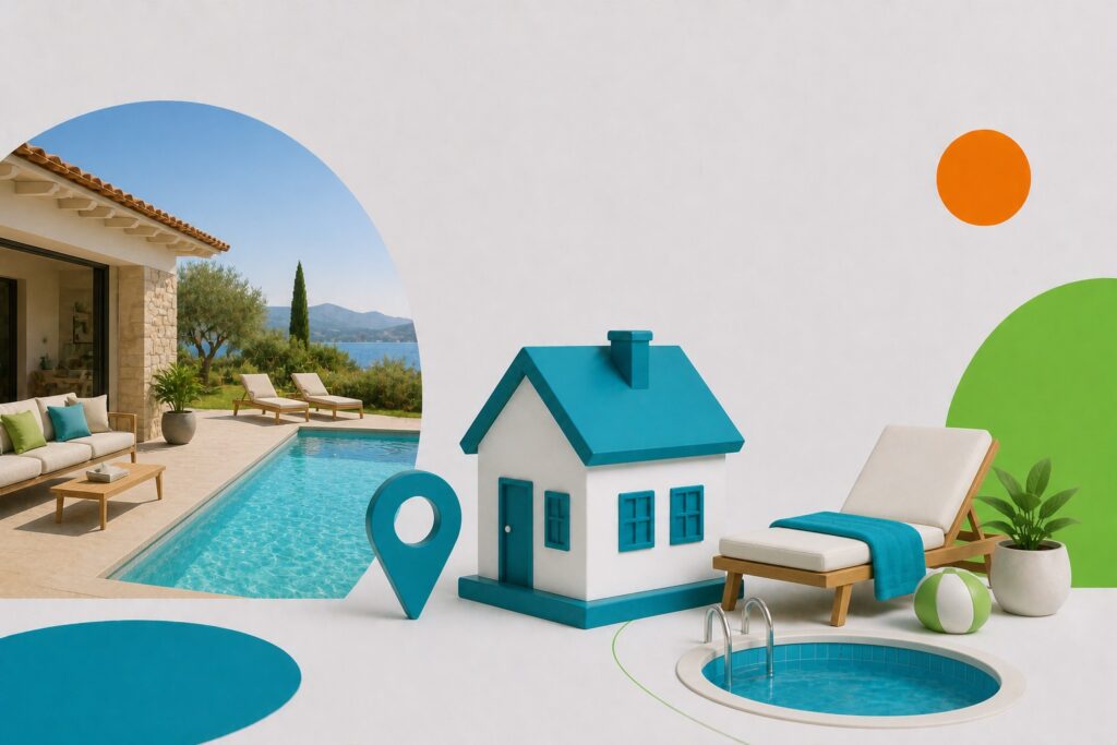 Ferienhaus mit Pool
