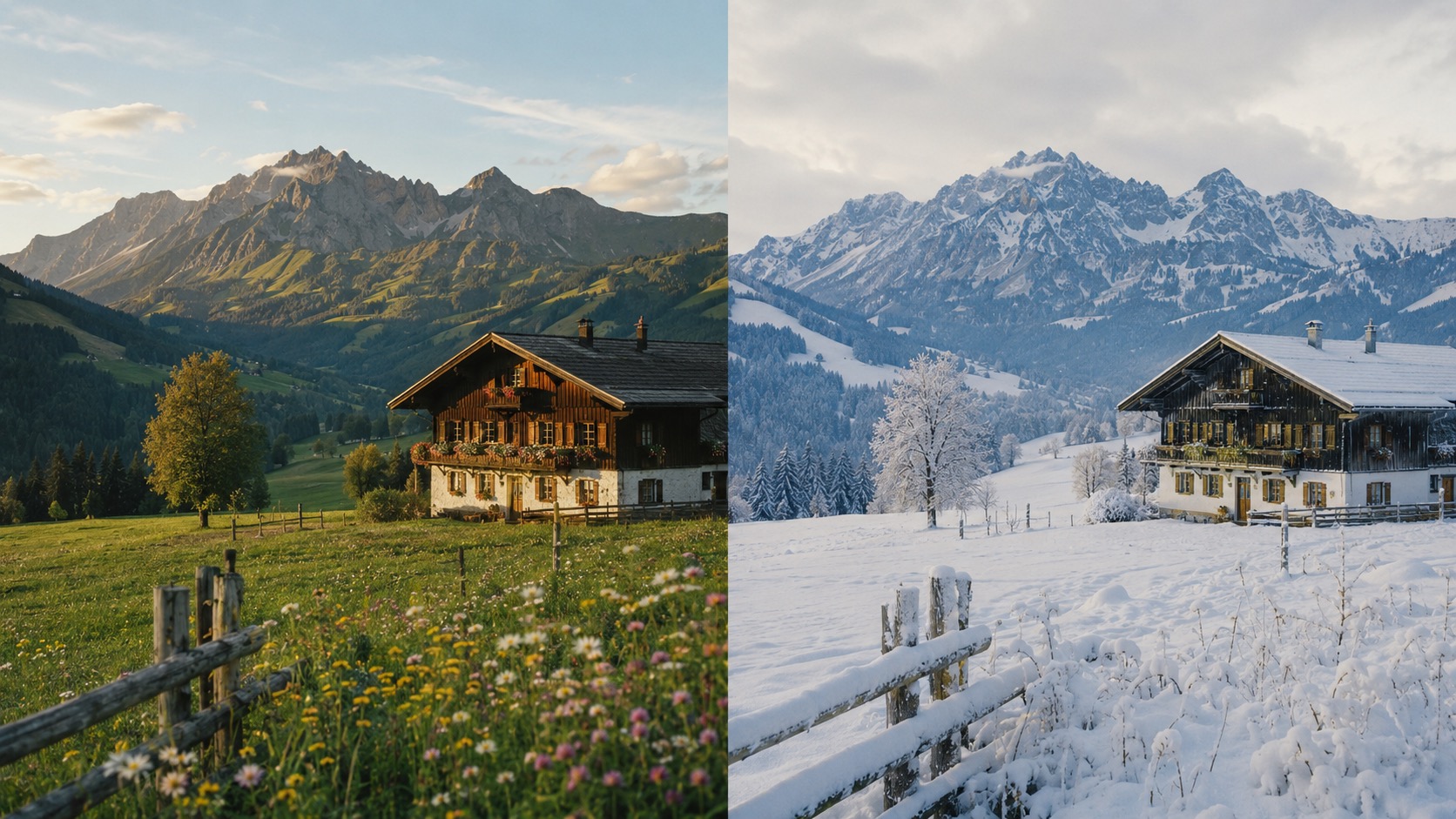 Doppel-Saison Allgäu (Sommer/Winter-Diptychon)
