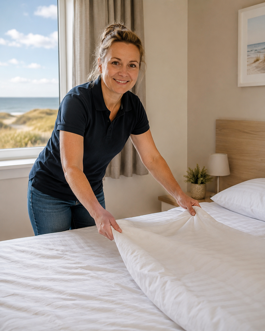 Vor-Ort-Team von Favorent an einer Ferienwohnung an der Ostseeküste Mecklenburg-Vorpommern
