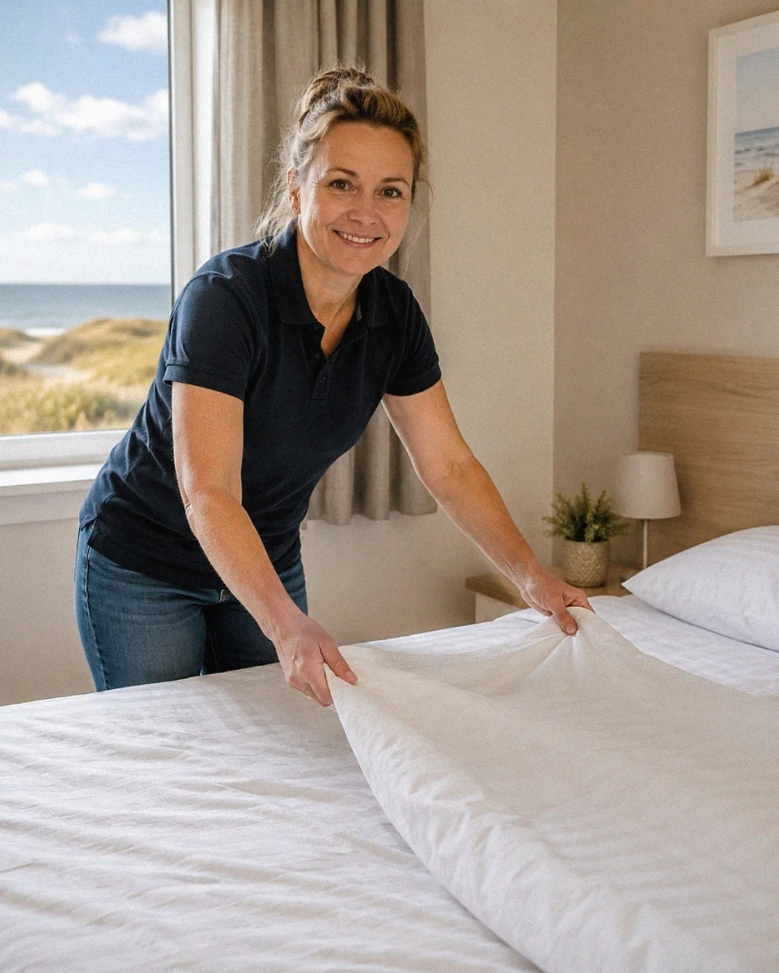Vor-Ort-Team von Favorent an einer Ferienwohnung an der Ostseeküste Mecklenburg-Vorpommern