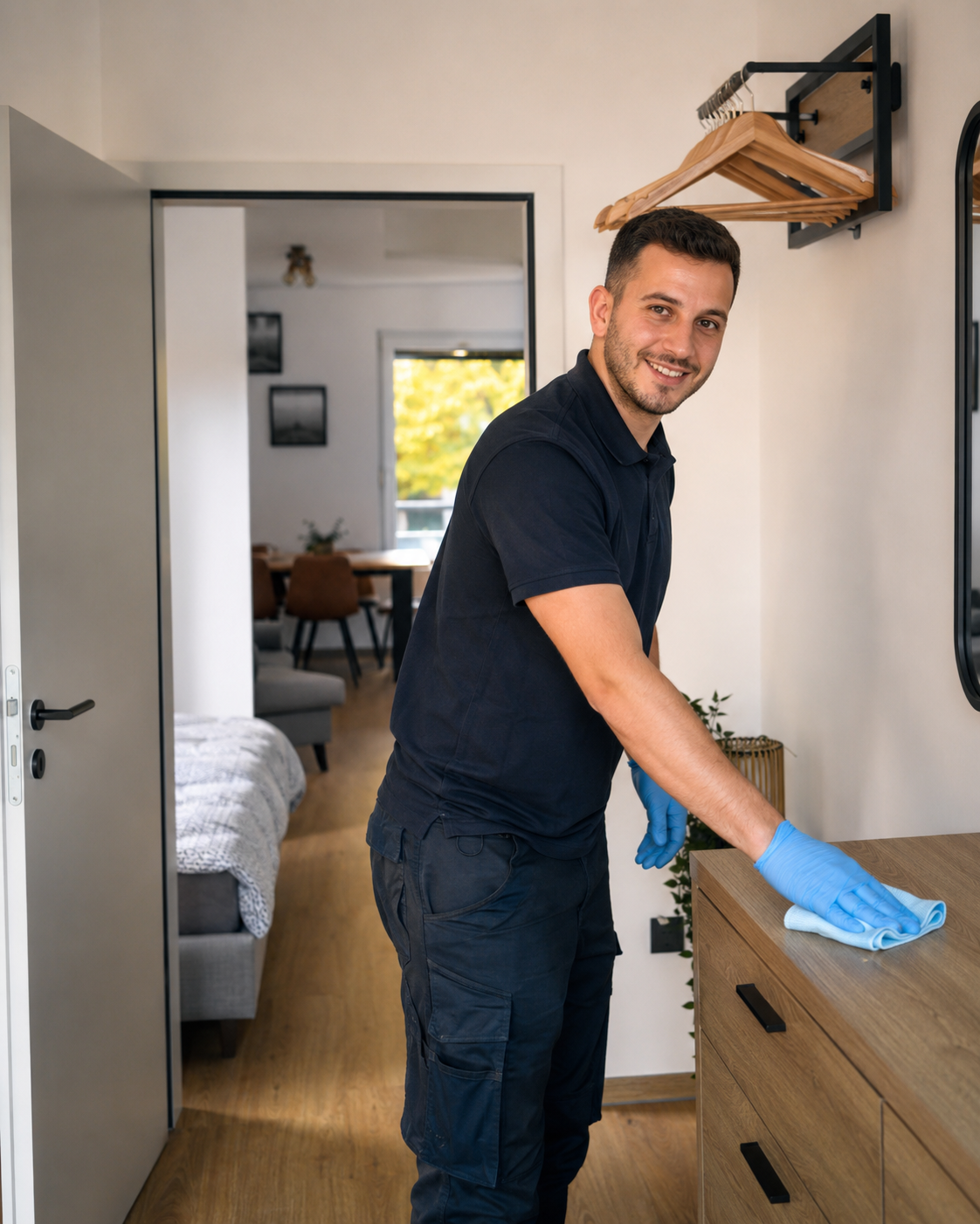 Favorent-Service: digitaler, mehrsprachiger Check-in an einer Dortmunder Stadtwohnung